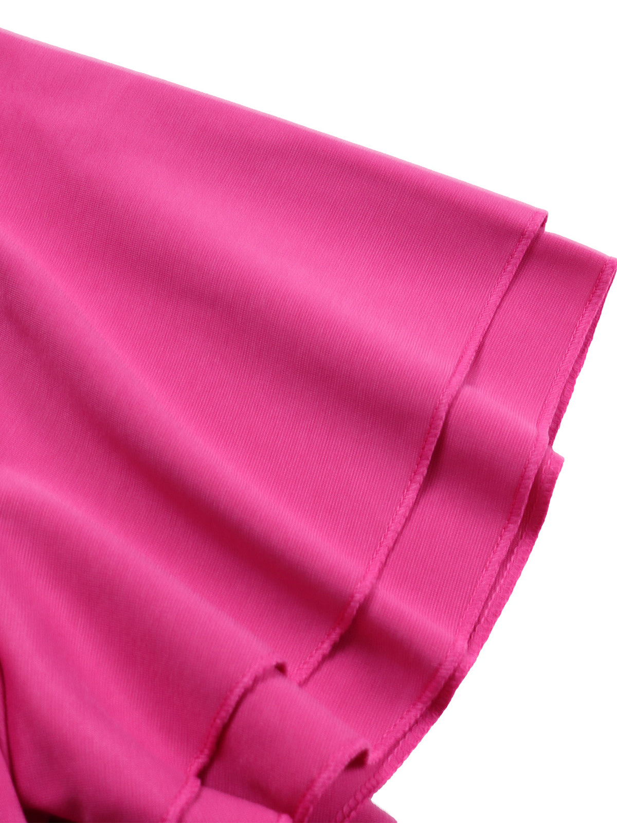 Flared Sleeve Square Neck Midi Dress with Belt