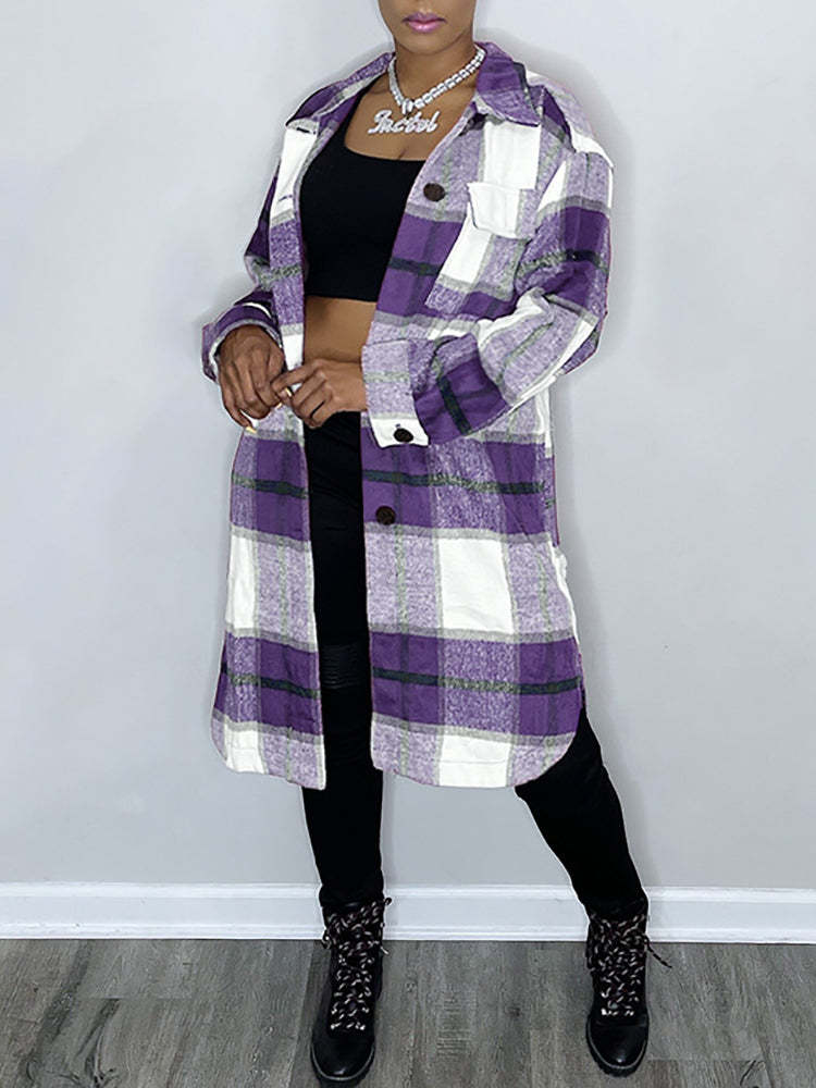 Patch Pocket Plaid Shirts