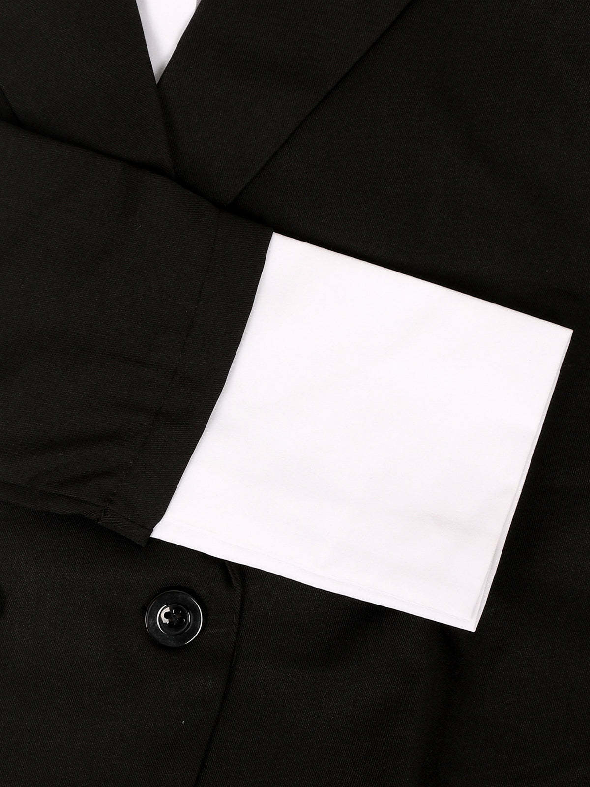 Two-Piece Blazer Shirt Collar Pleated Skirt Set