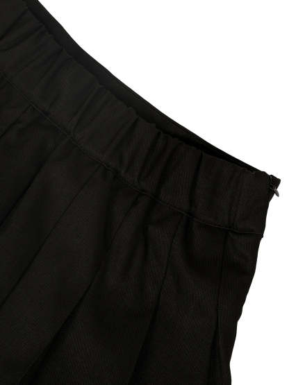 Two-Piece Blazer Shirt Collar Pleated Skirt Set