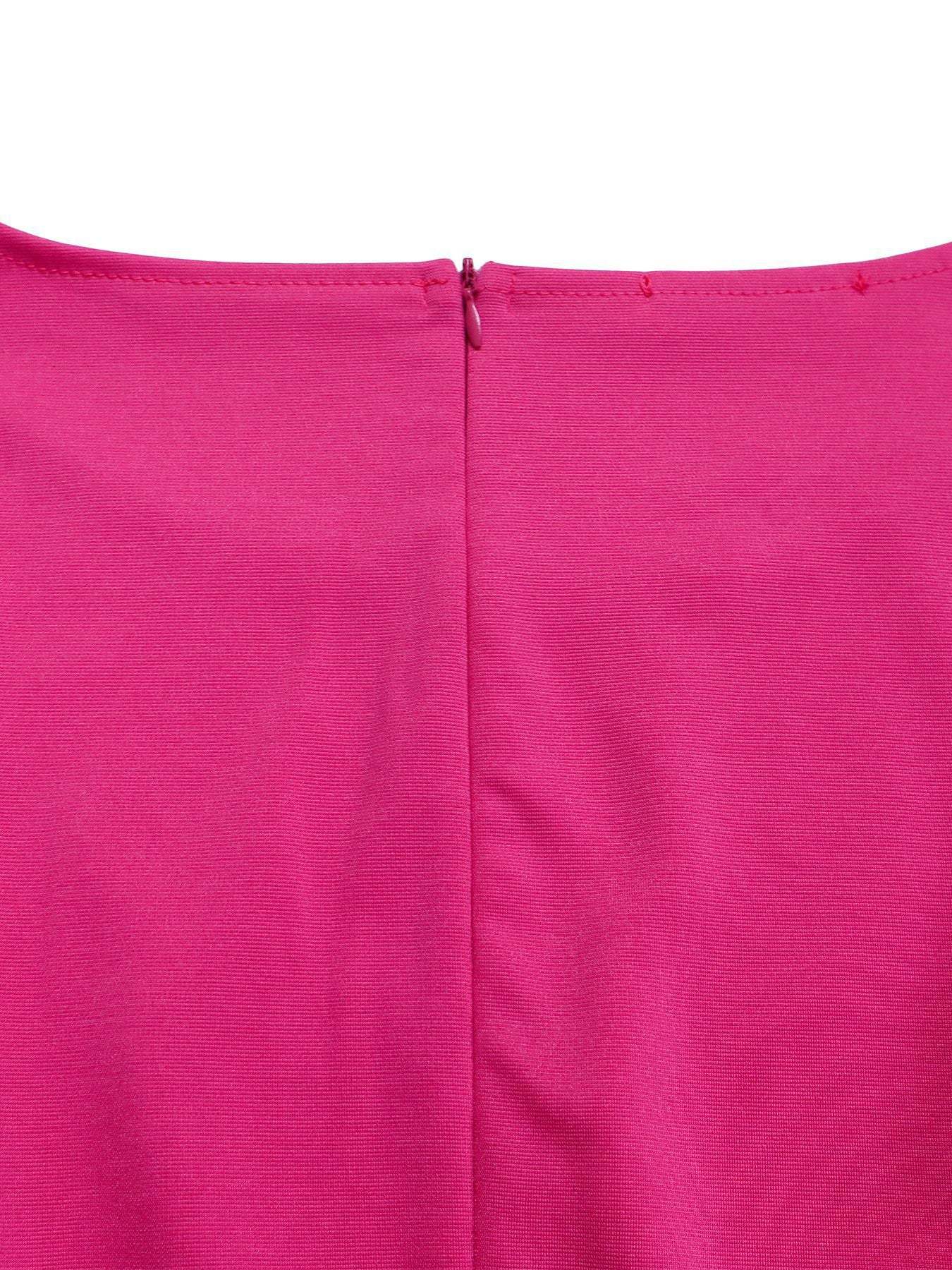 Round Neck Solid Color Wide-Leg Jumpsuit