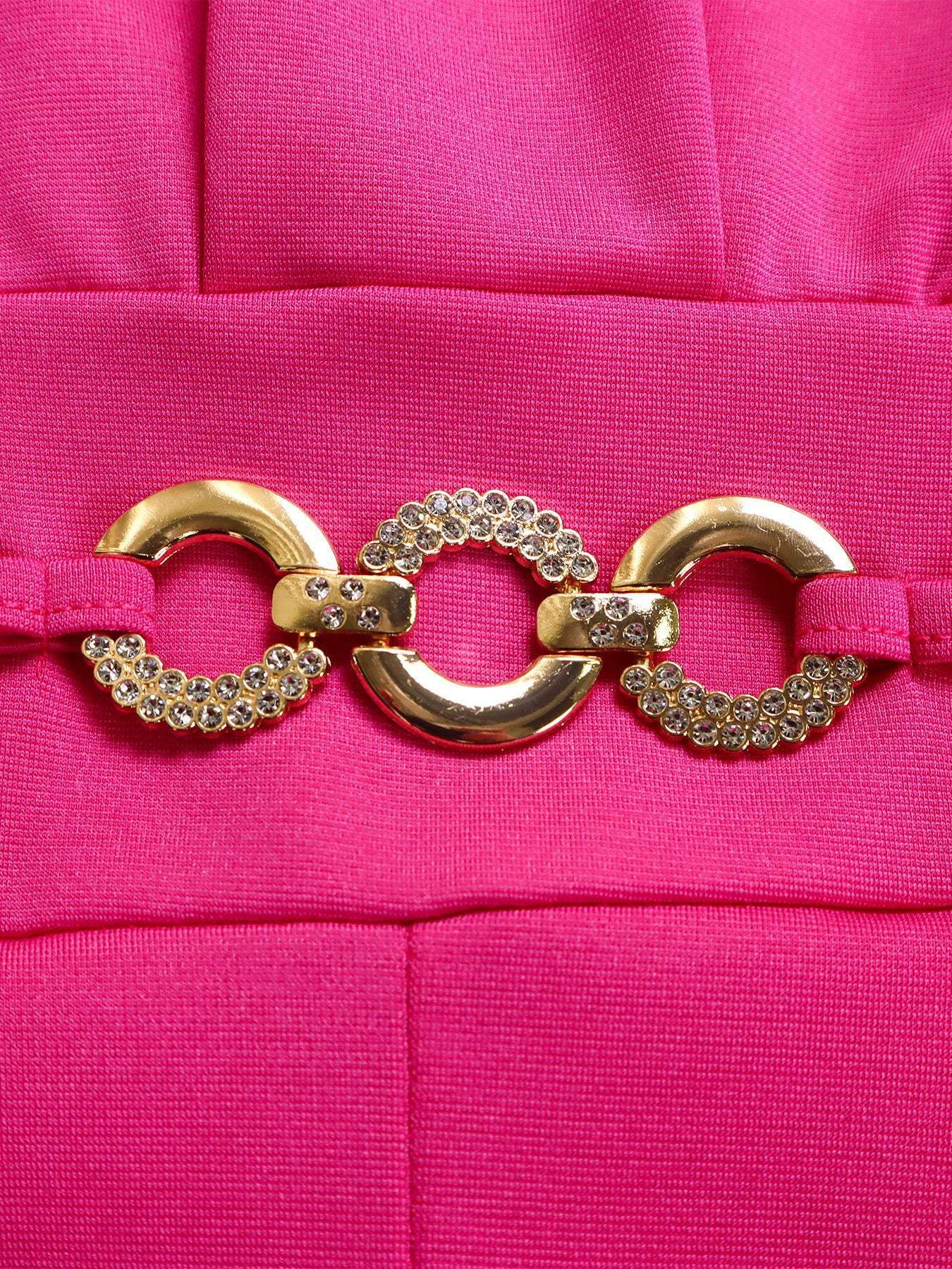 Round Neck Solid Color Wide-Leg Jumpsuit