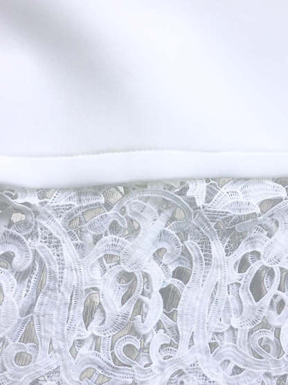 Plus Size Off Shoulder Lace Patchwork Dress