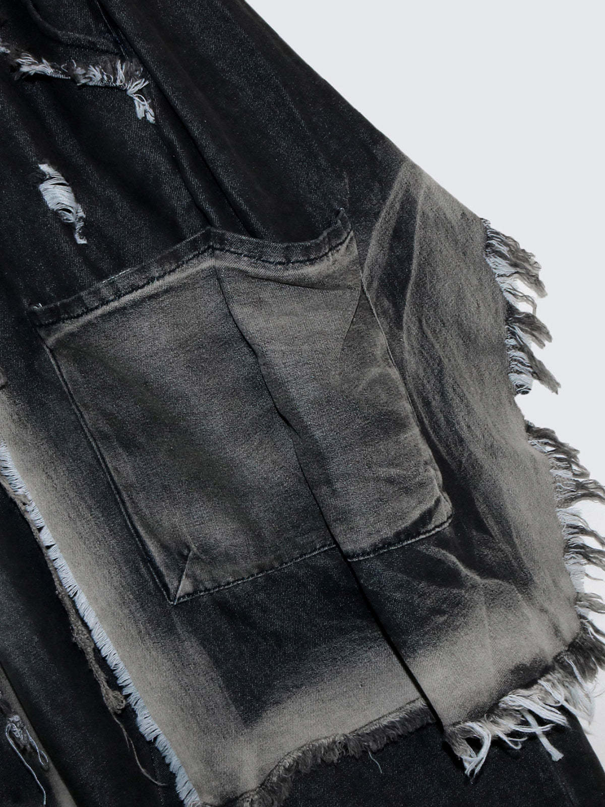 Distressed  Denim Harem Pants