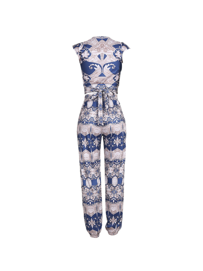 Two-Piece Print Pants Set