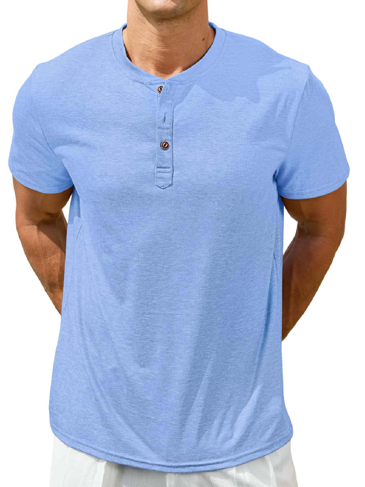 Mens Short Sleeve Henley Shirts