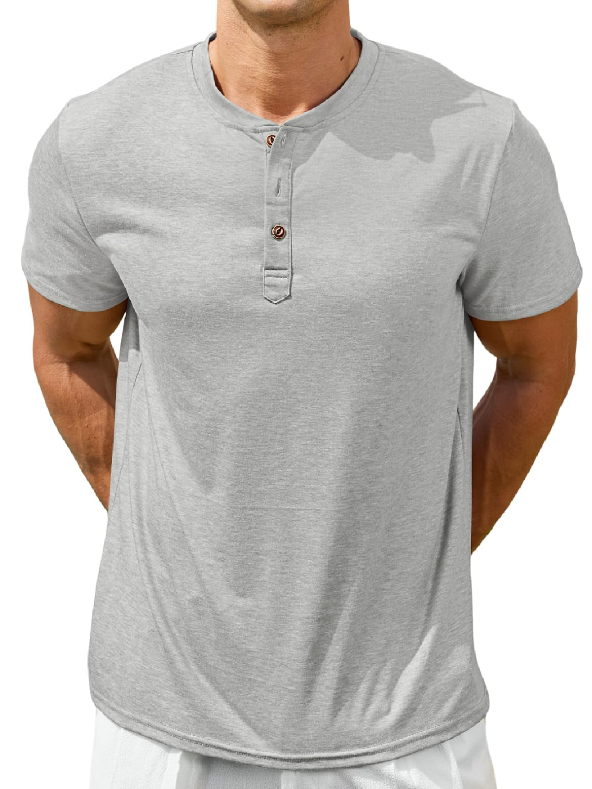Mens Short Sleeve Henley Shirts