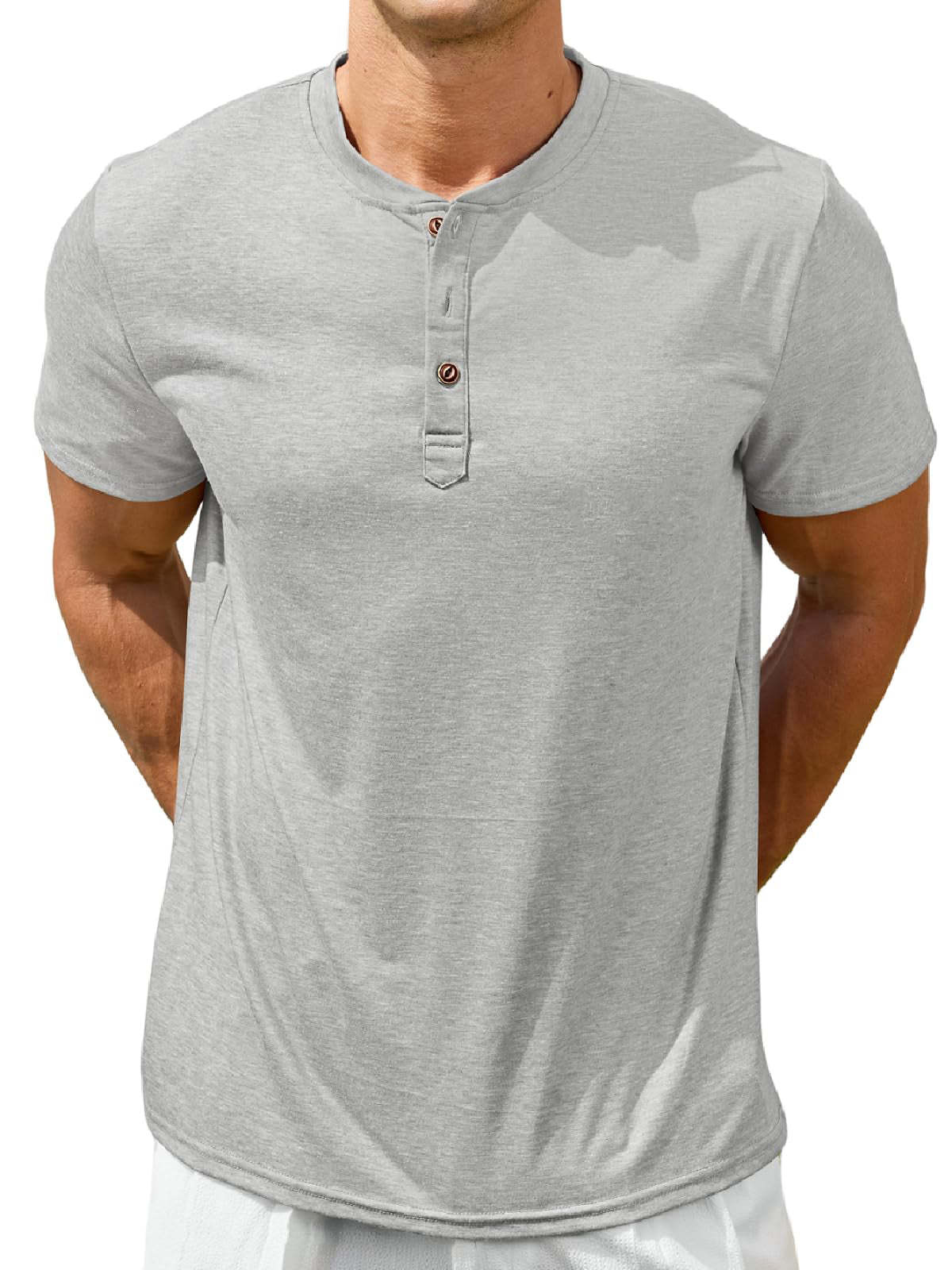 Mens Short Sleeve Henley Shirts