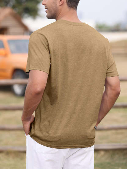 Mens Short Sleeve Henley Shirts