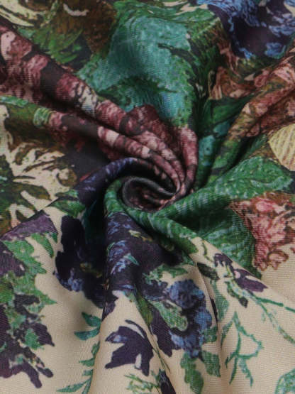 Two Pieces Print Lace-Up Cargo Pants Set