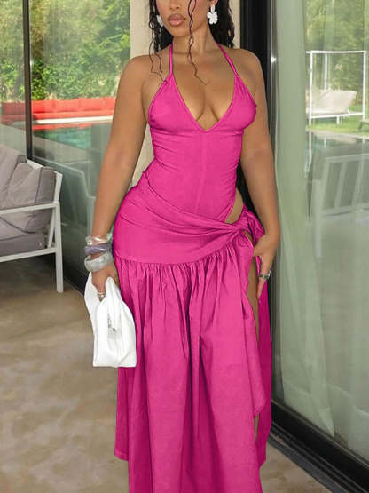 2 Piece Beach Maxi Skirt Sets