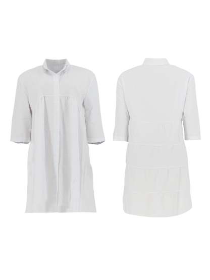 Short Sleeve Ruffle Swing Mini Dress