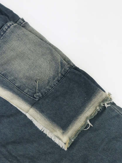 Distressed  Denim Harem Pants
