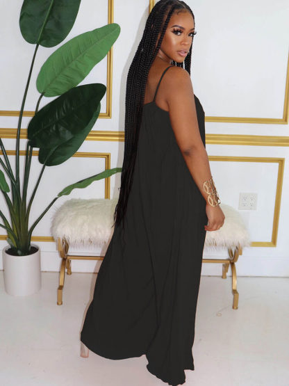 Spaghetti Strap Wide Leg Jumpsuit