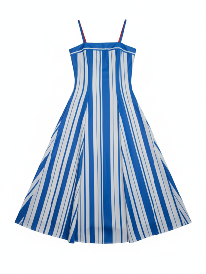 Striped Spaghetti Strap Dress