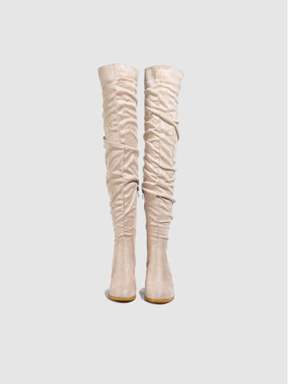Suede Over-the-Knee Boots