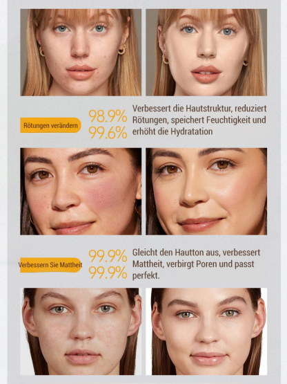 🥰[LIMITIERTES ANGEBOT: 1+1 GRATIS] 💥5-fach Vitamin C Tone-Up Foundation – Perfektes Base-Makeup in nur 3 Sekunden!🕐 So hydratisierend wie eine Feuchtigkeitscreme, so deckend wie eine Foundation!💖