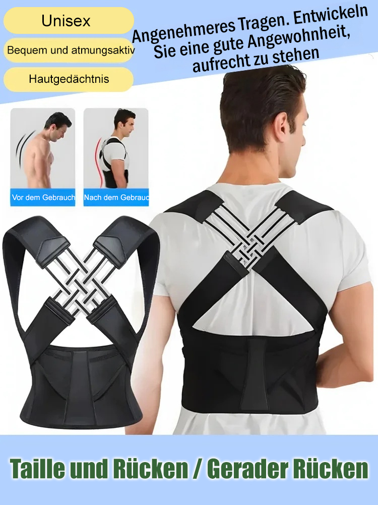 Deutschlands erste smarte Haltungskorrektur mit Wirbelsäulen-Regeneration. 💃Visuell aufrechtere Körperhaltung ab dem ersten Tag – Ein Effekt wie nach einer professionellen Physiotherapie!👍