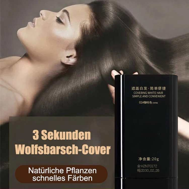 Graue Haare abdecken, ohne das Haar zu schädigen, schöner Haarstab.
