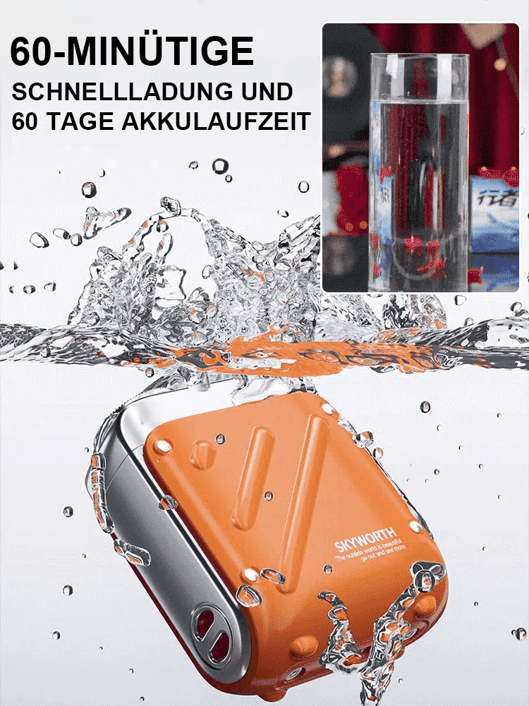 【Erleben Sie überlegene Rasiertechnologie】Rotierender Doppelring-Elektrorasierer, ultimative gründliche Rasur!