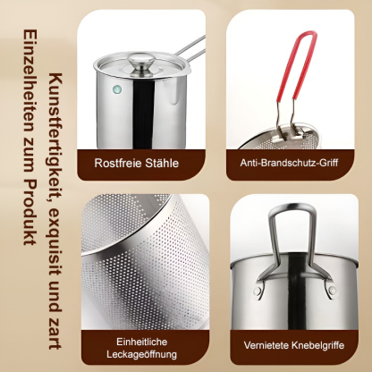 Fritteuse aus Edelstahl