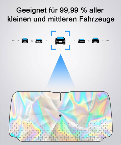 Spiegelnde Laser-Auto-Sonnenblende, Auto-Sonnenschirmgriff biegsam