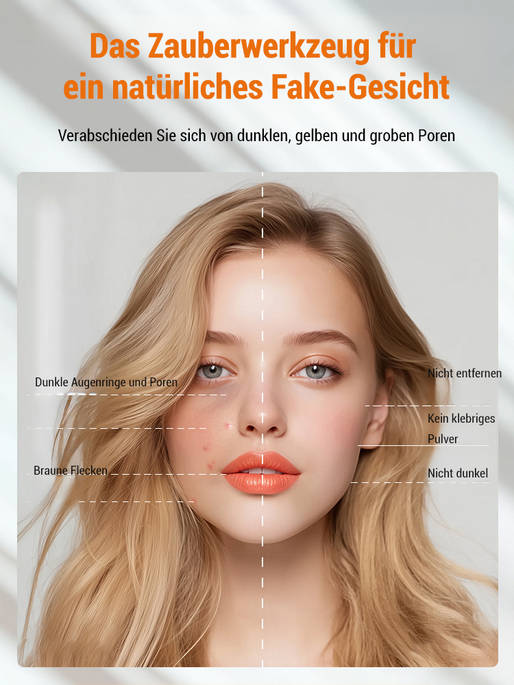 🥰[LIMITIERTES ANGEBOT: 1+1 GRATIS] 💥5-fach Vitamin C Tone-Up Foundation – Perfektes Base-Makeup in nur 3 Sekunden!🕐 So hydratisierend wie eine Feuchtigkeitscreme, so deckend wie eine Foundation!💖