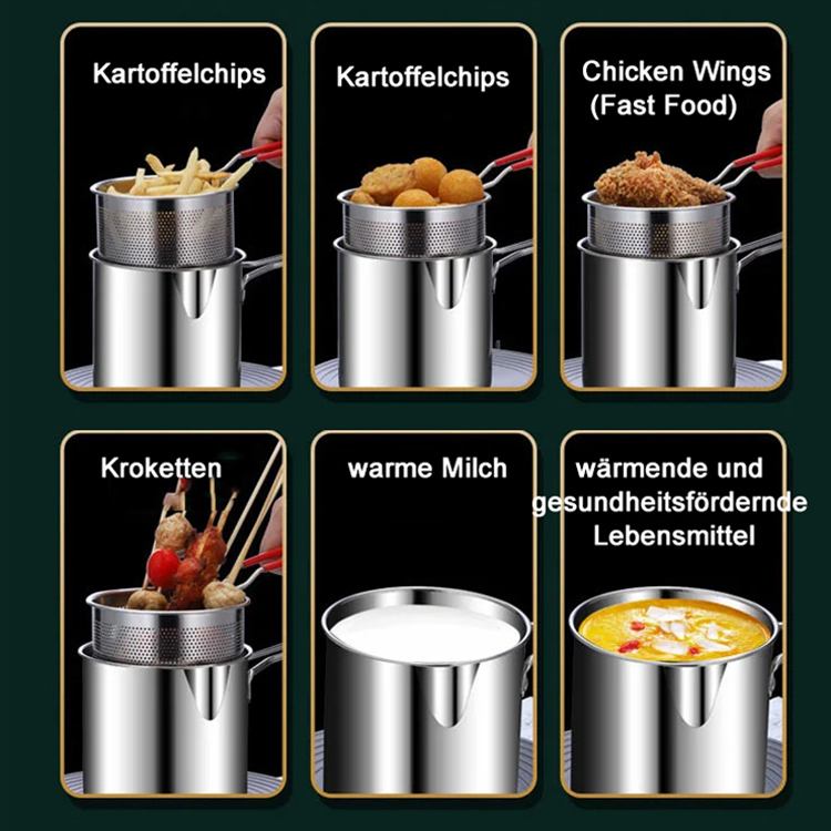 Fritteuse aus Edelstahl