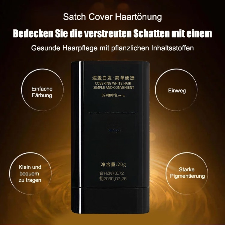 Graue Haare abdecken, ohne das Haar zu schädigen, schöner Haarstab.