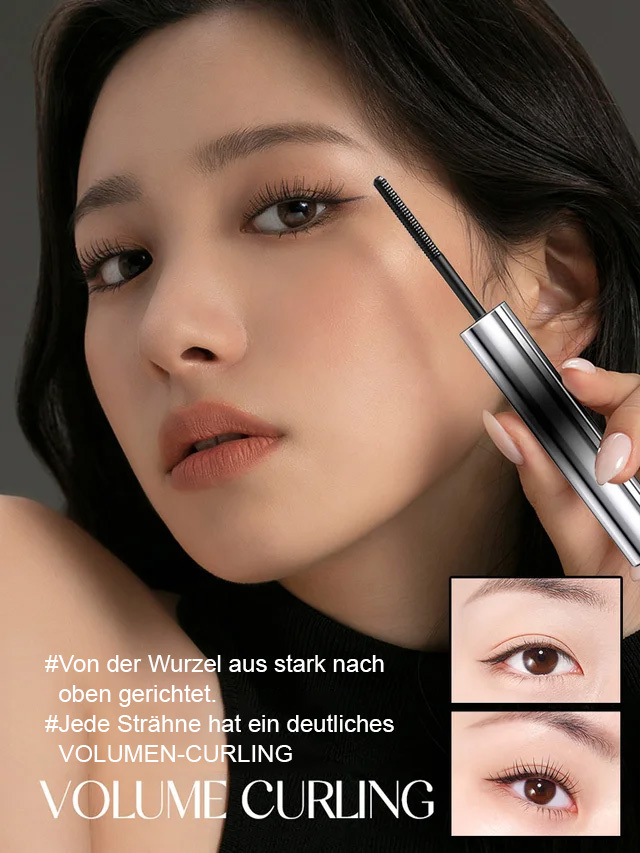 【Empfohlen von international renommierten Make-up-Künstlern】Schweißresistente, abstreifsichere, kräuselnde Wimperntusche, 14 Tage kostenlos testen! 