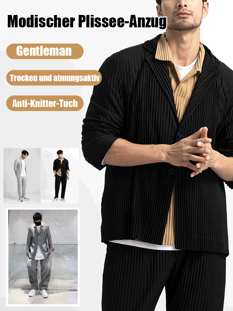 Stilvoller Plissee-Anzug