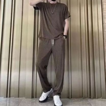 Trendige lockere Eisseide Freizeitoutfits für Herren