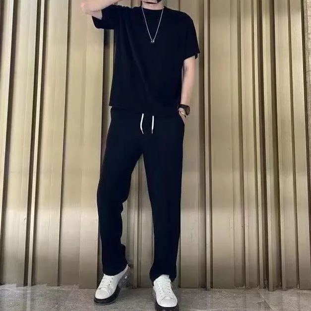 Trendige lockere Eisseide Freizeitoutfits für Herren