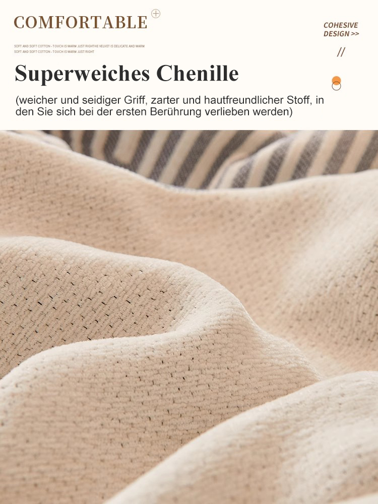 Doppelseitiger Chenille-Sofabezug