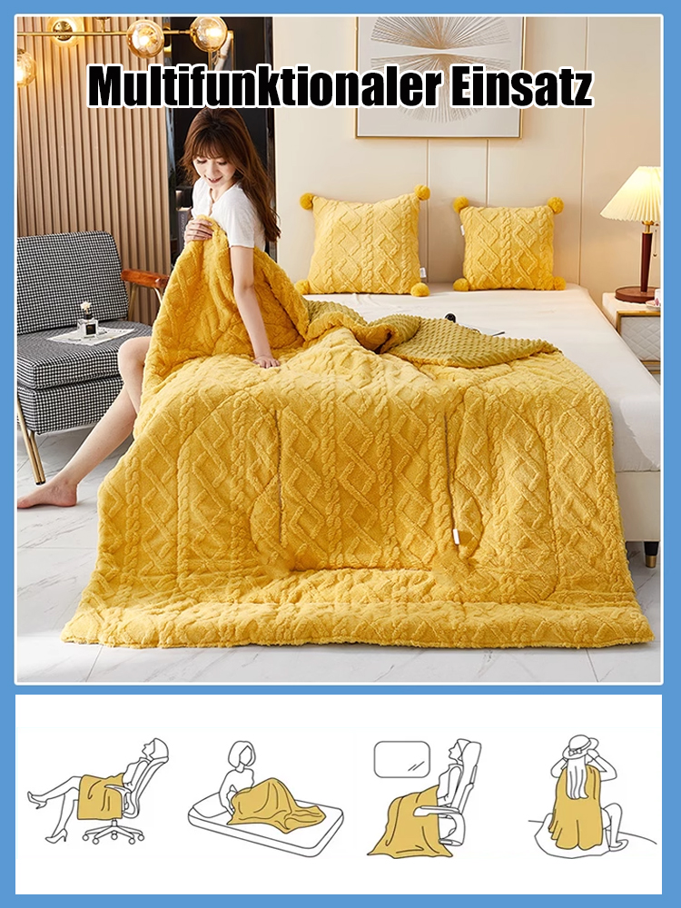 Multifunktionale 2-in-1-Winterdecke zum Kuscheln