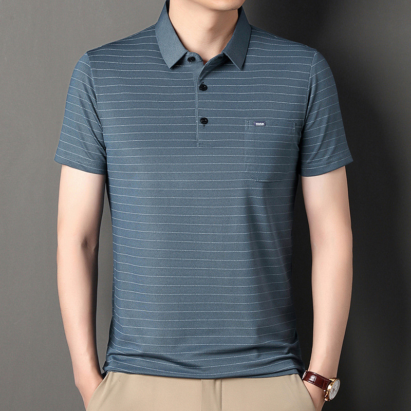 Revers lässiges Poloshirt kurzarm