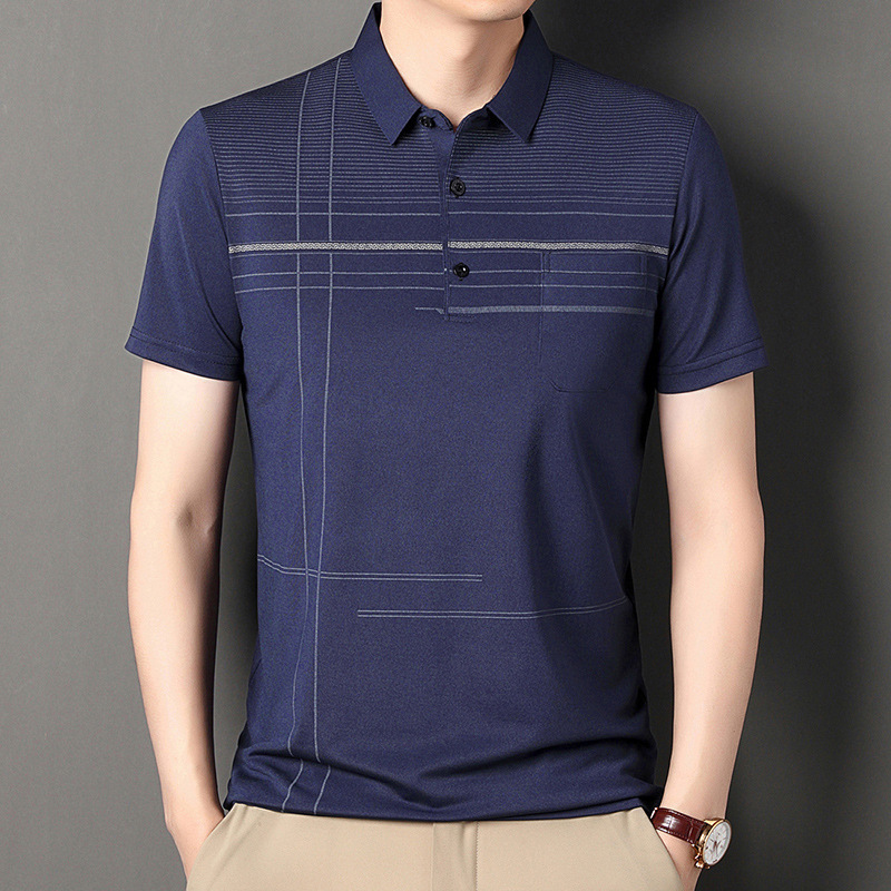 Revers lässiges Poloshirt kurzarm