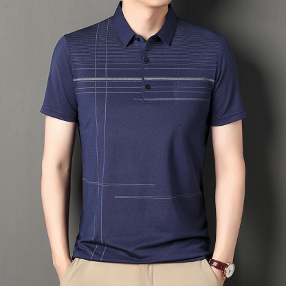 Revers lässiges Poloshirt kurzarm