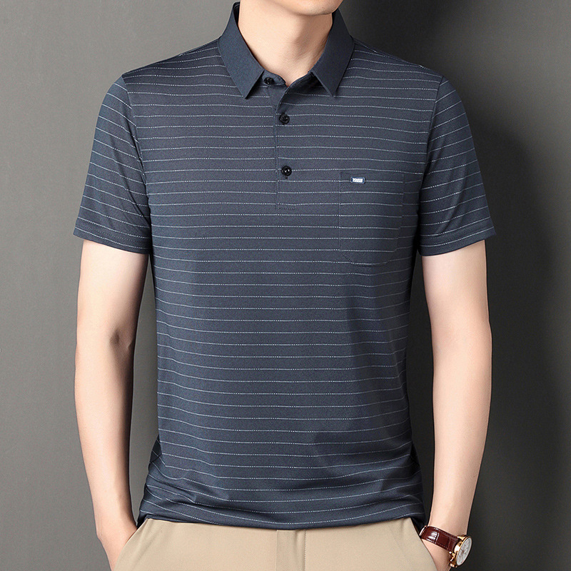 Revers lässiges Poloshirt kurzarm