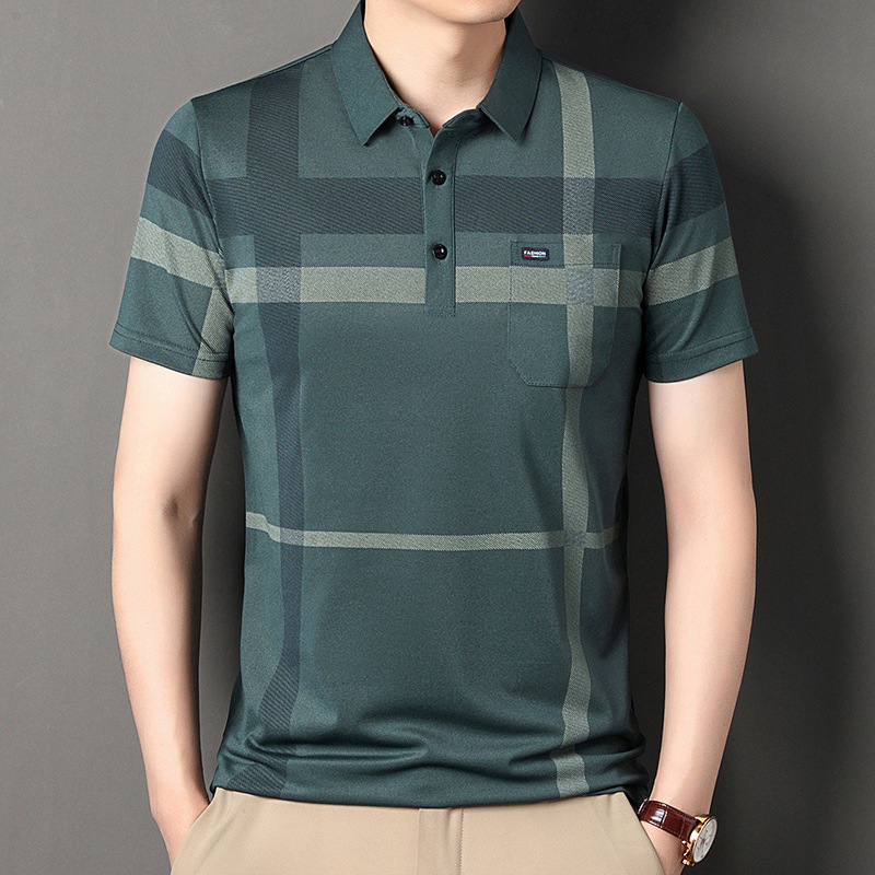 Revers lässiges Poloshirt kurzarm