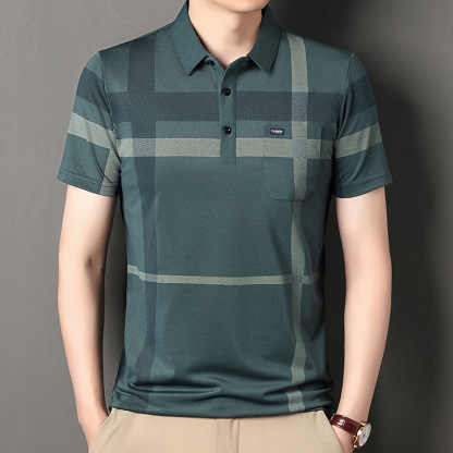 Revers lässiges Poloshirt kurzarm