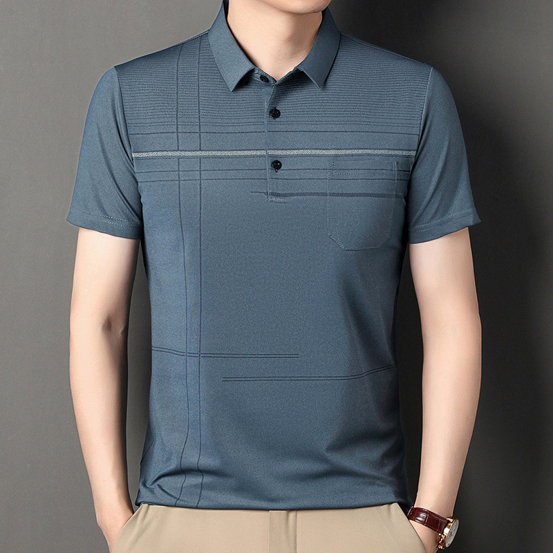 Revers lässiges Poloshirt kurzarm