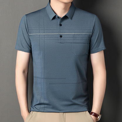 Revers lässiges Poloshirt kurzarm