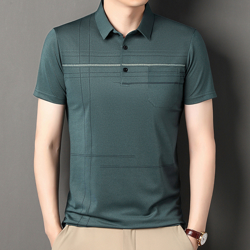 Revers lässiges Poloshirt kurzarm