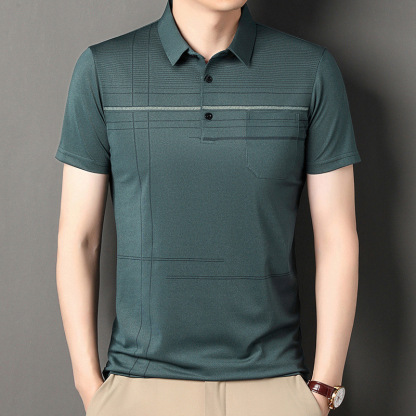 Revers lässiges Poloshirt kurzarm