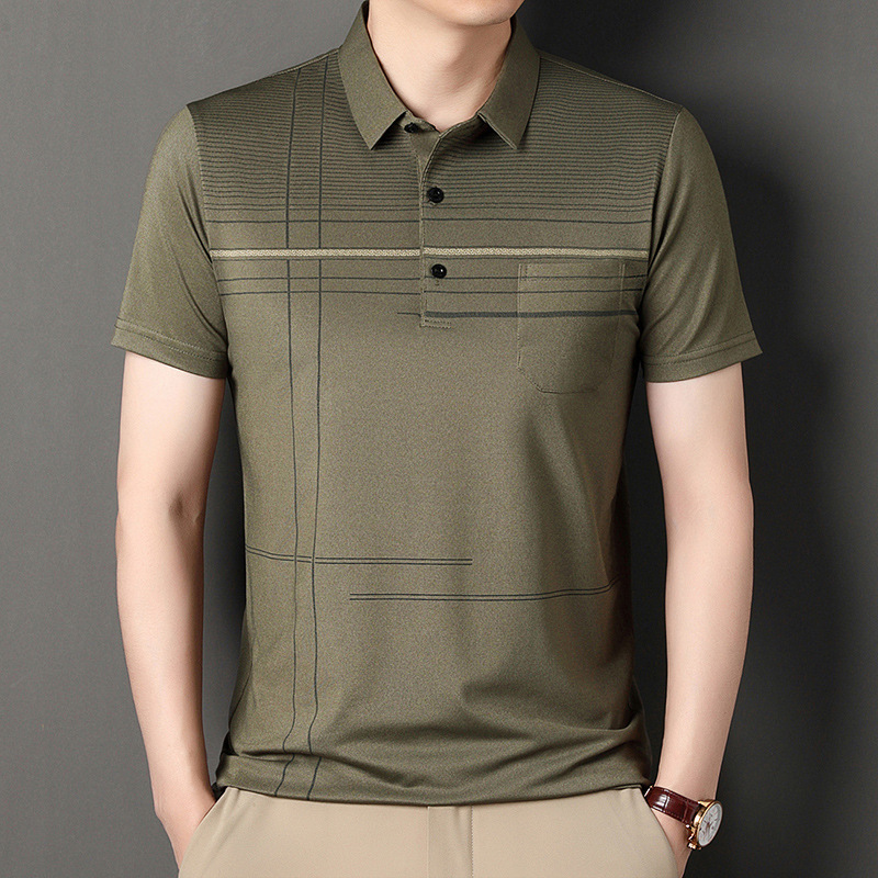 Revers lässiges Poloshirt kurzarm