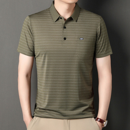 Revers lässiges Poloshirt kurzarm