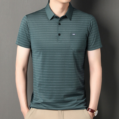 Revers lässiges Poloshirt kurzarm