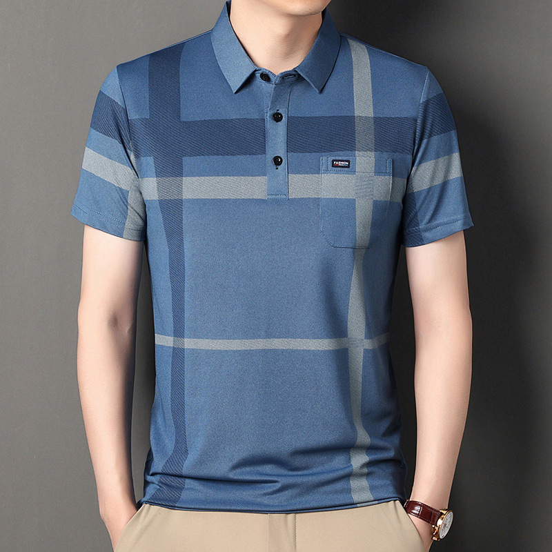 Revers lässiges Poloshirt kurzarm