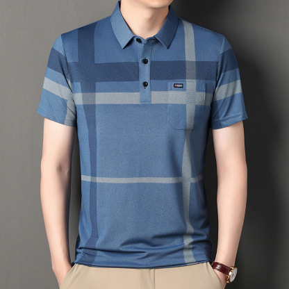 Revers lässiges Poloshirt kurzarm